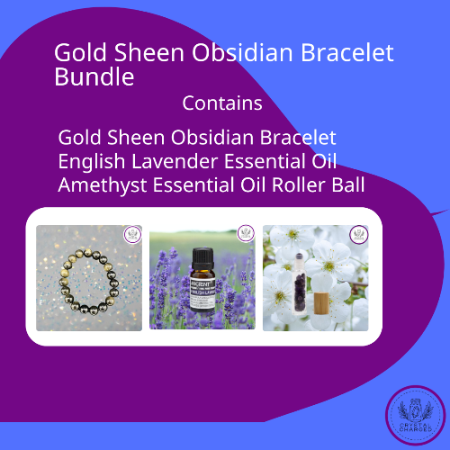 Gold Sheen Obsidian Bracelet Bundle 3