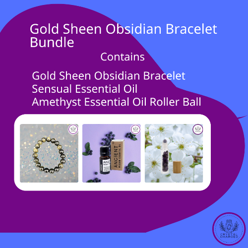 Gold Sheen Obsidian Bracelet Bundle 11