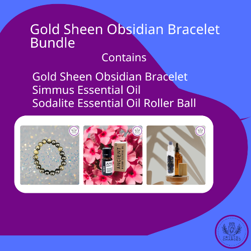 Gold Sheen Obsidian Bracelet Bundle 44
