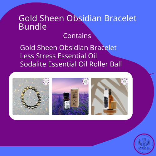 Gold Sheen Obsidian Bracelet Bundle 40