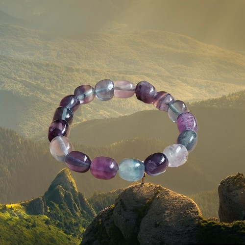 Fluorite Nugget Bracelet