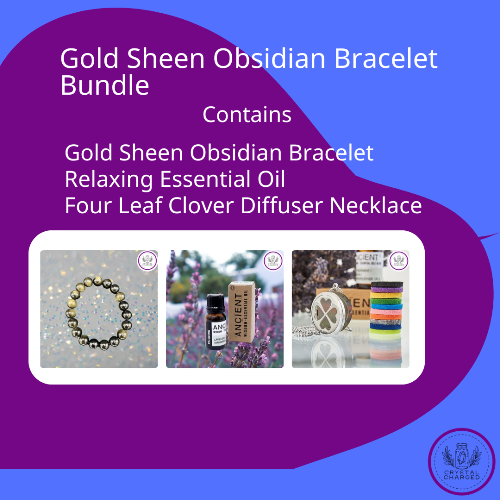 Gold Sheen Obsidian Bracelet Bundle 26