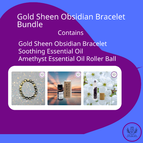 Gold Sheen Obsidian Bracelet Bundle 14