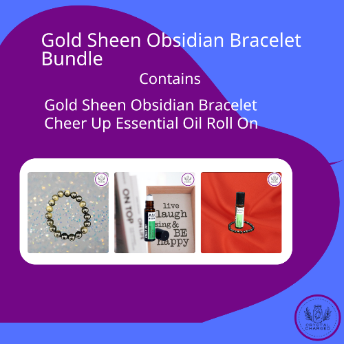 Gold Sheen Obsidian Bracelet Bundle 15