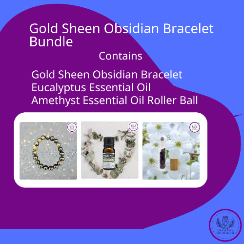 Gold Sheen Obsidian Bracelet Bundle 4
