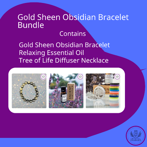 Gold Sheen Obsidian Bracelet Bundle 55