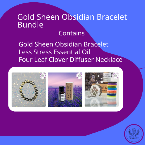 Gold Sheen Obsidian Bracelet Bundle 25