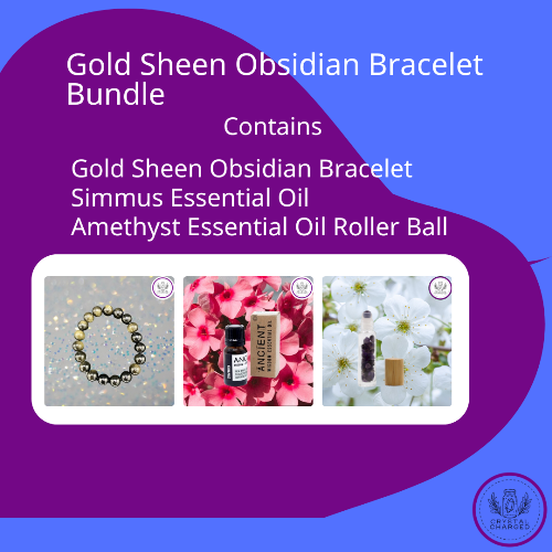 Gold Sheen Obsidian Bracelet Bundle 12