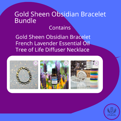 Gold Sheen Obsidian Bracelet Bundle 52