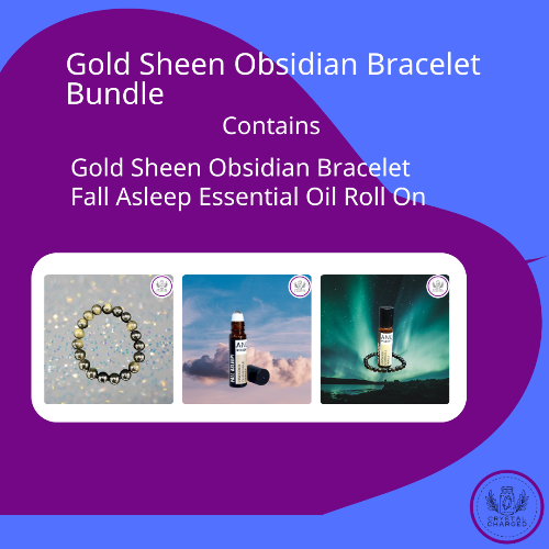 Gold Sheen Obsidian Bracelet Bundle 17