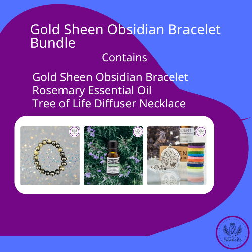 Gold Sheen Obsidian Bracelet Bundle 56