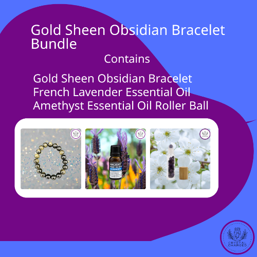 Gold Sheen Obsidian Bracelet Bundle 6