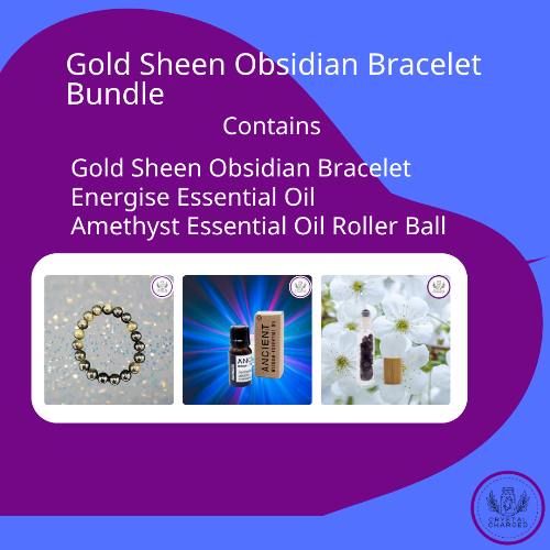 Gold Sheen Obsidian Bracelet Bundle 2