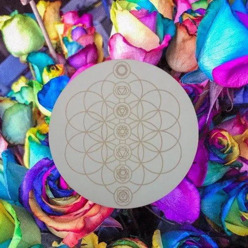 Chakra Flower of Life Crystal Grid
