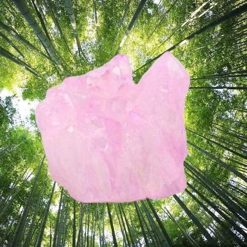 Rose Aura Quartz Cluster