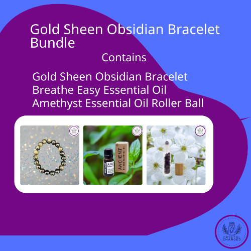 Gold Sheen Obsidian Bracelet Bundle 1
