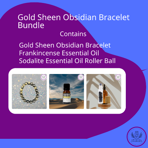 Gold Sheen Obsidian Bracelet Bundle 37