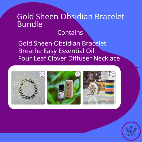 Gold Sheen Obsidian Bracelet Bundle 18