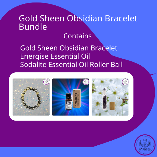 Gold Sheen Obsidian Bracelet Bundle 34