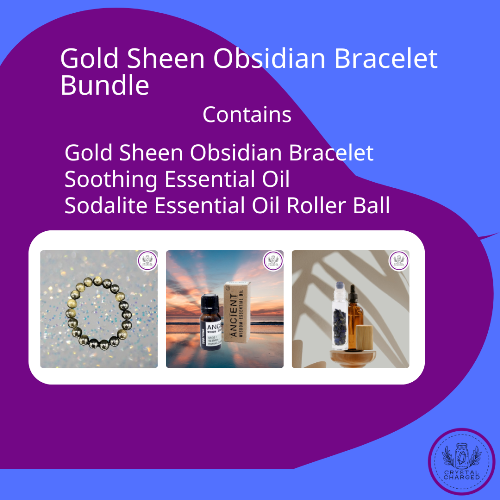 Gold Sheen Obsidian Bracelet Bundle 46