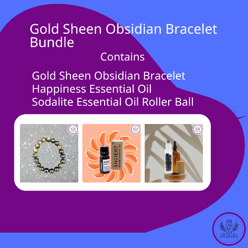 Gold Sheen Obsidian Bracelet Bundle 39