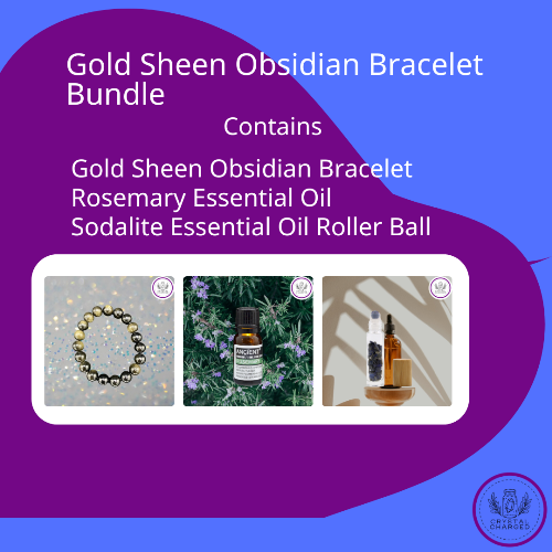 Gold Sheen Obsidian Bracelet Bundle 42
