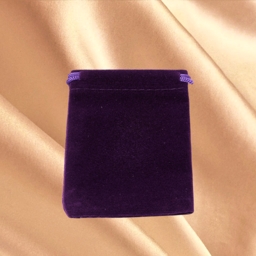 Plain Purple Velvet Pouch