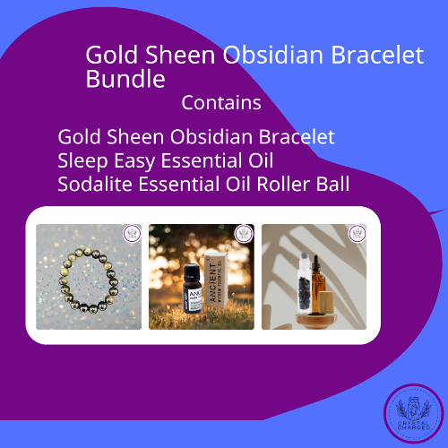 Gold Sheen Obsidian Bracelet Bundle 45