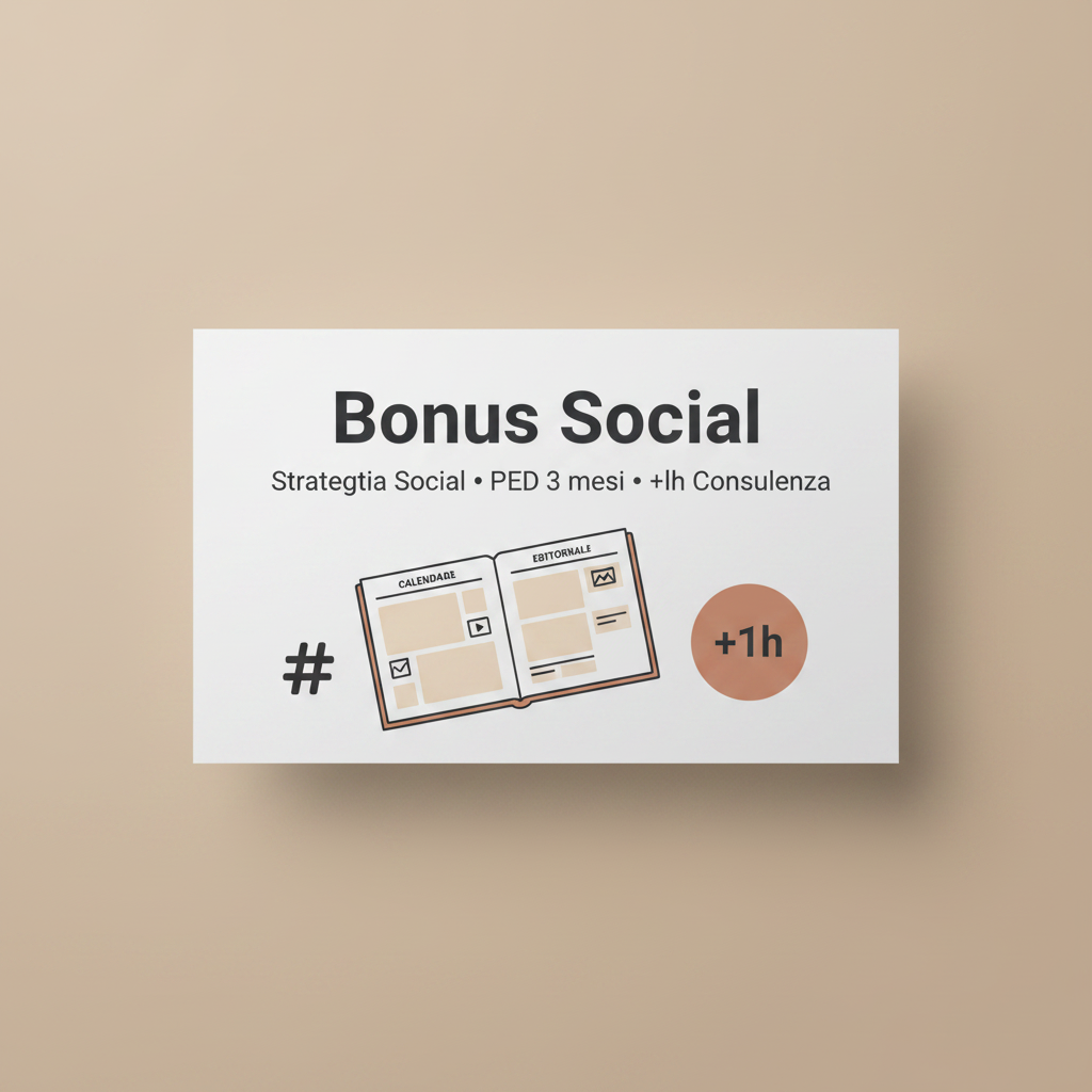 BONUS SOCIAL + PED 3 MESI
