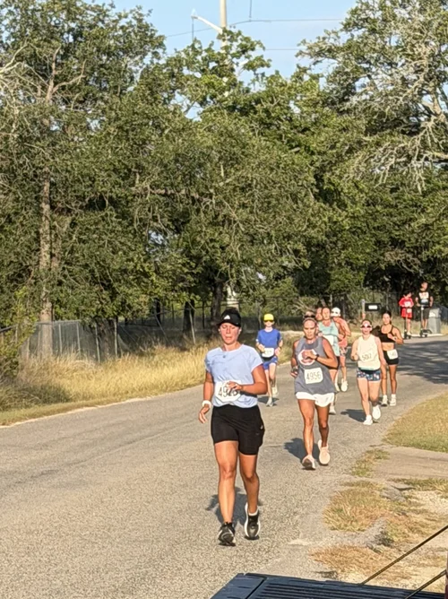 Runners at a community 10K