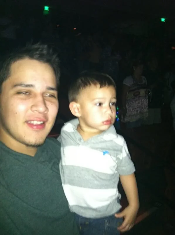 Malachi with his dad