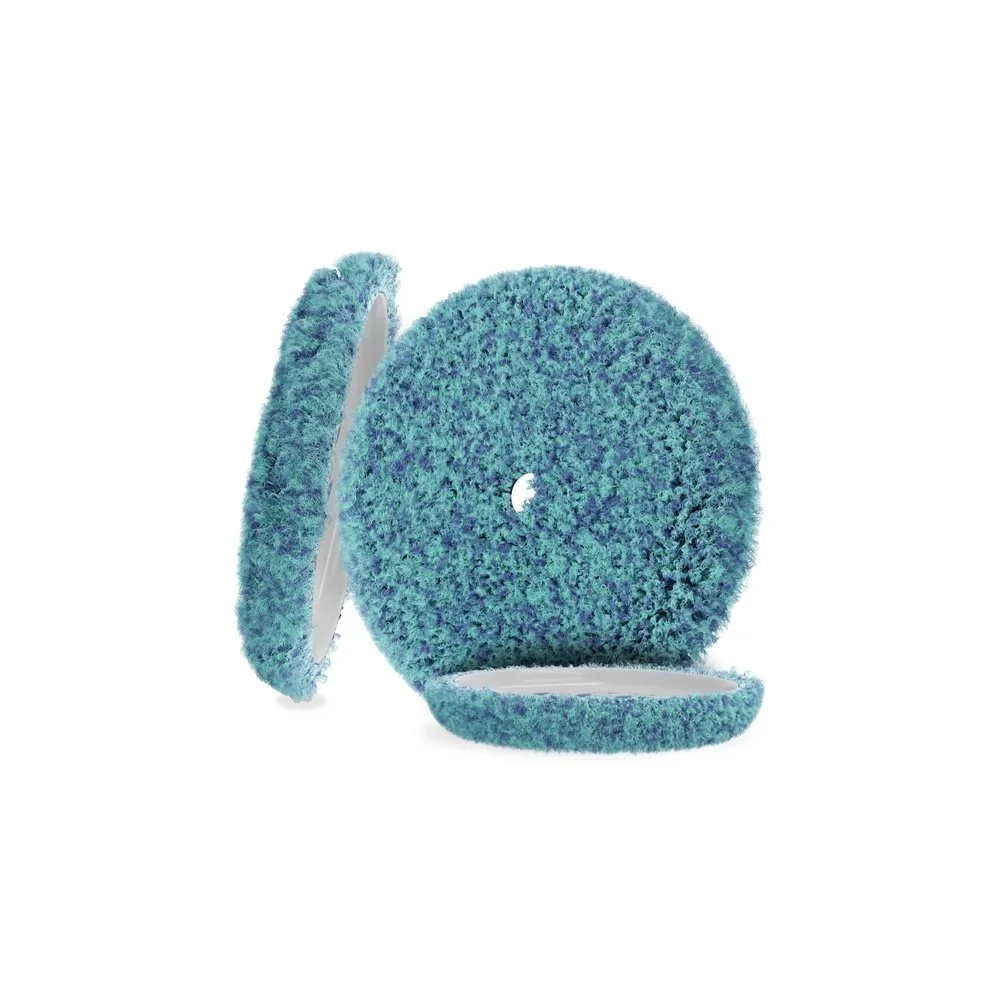 Lake Country Marine Line Blue/Teal Medium Cut Wool Flat Pads – 3" x 3/4" 2-Pack