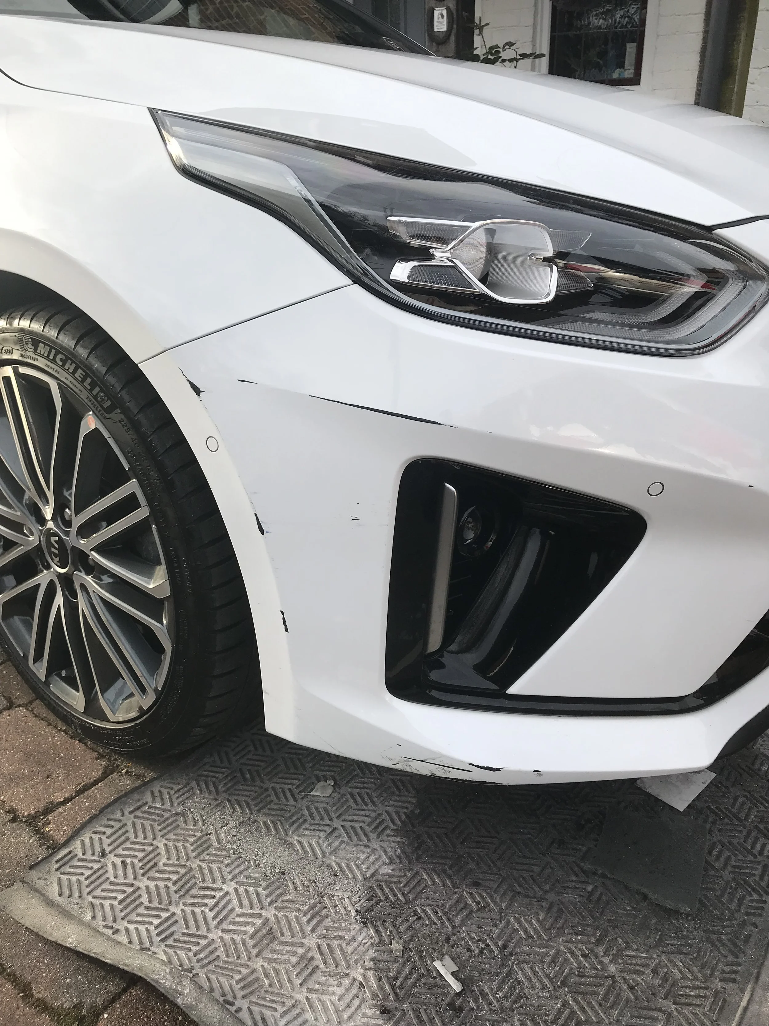 bumper scuff before picture