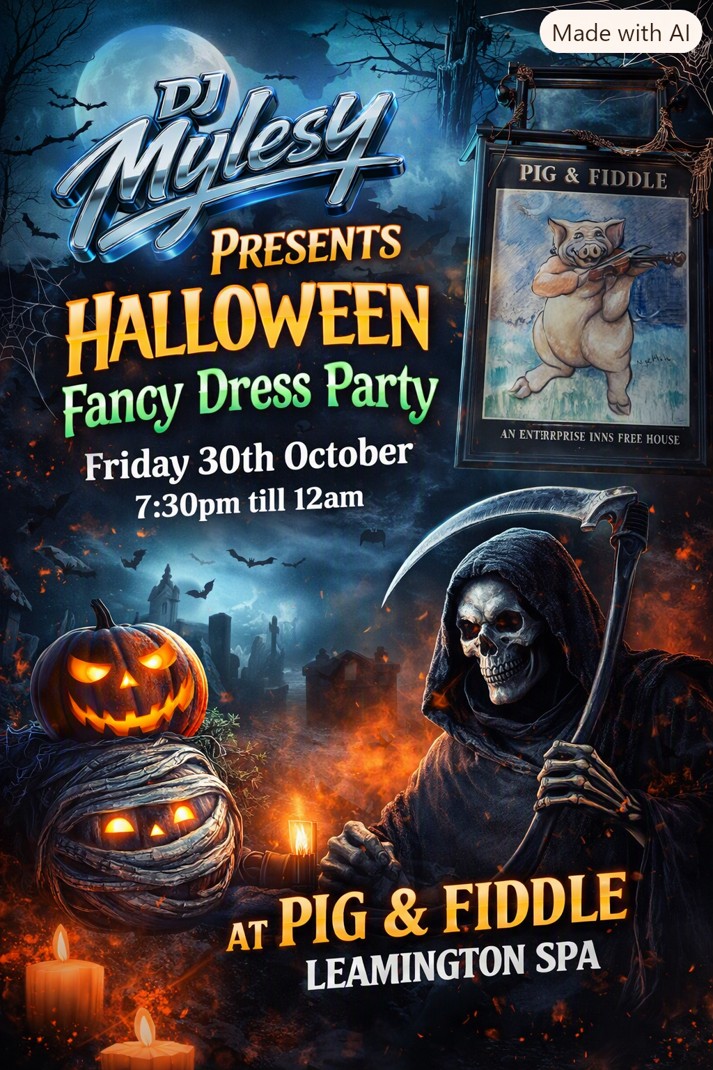 Pig &amp; Fiddle Leamington Music All Night. 