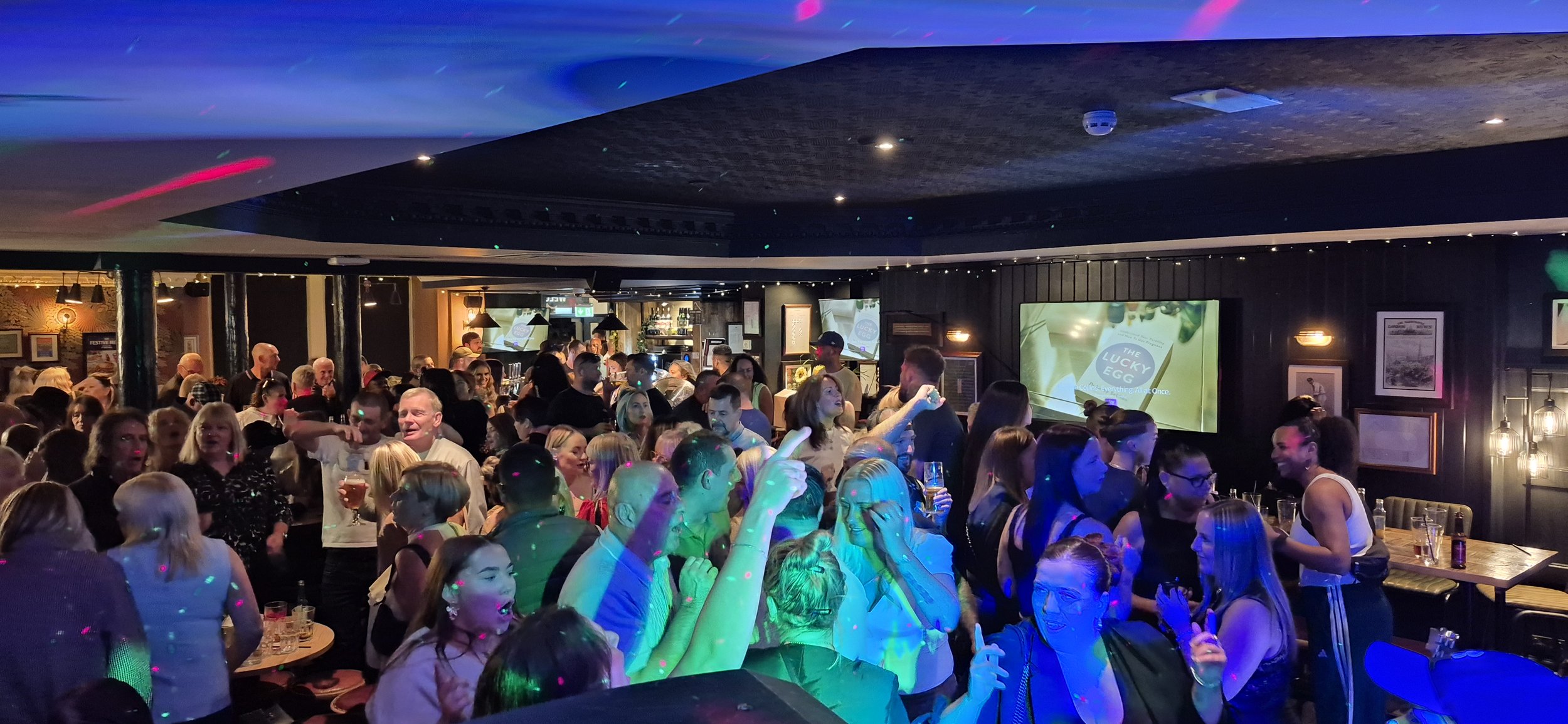 packed out house for The Core Reggae Band an Event organised by DjMylesY at The Old Shepherd Reggae Night.