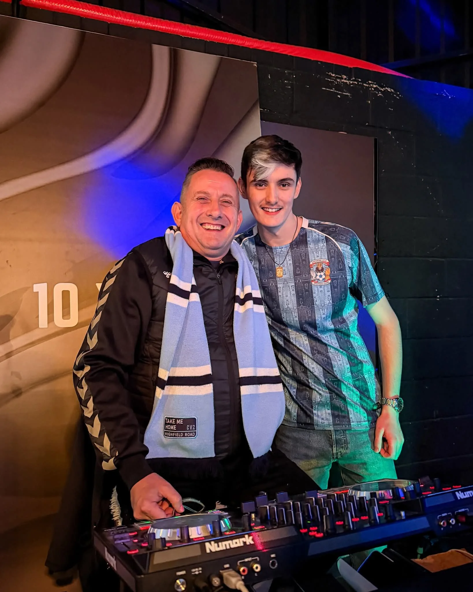 Myself & Son one of our other DJ's for your occasion Dj-ing at Dhillon's Brewery. Coventry 