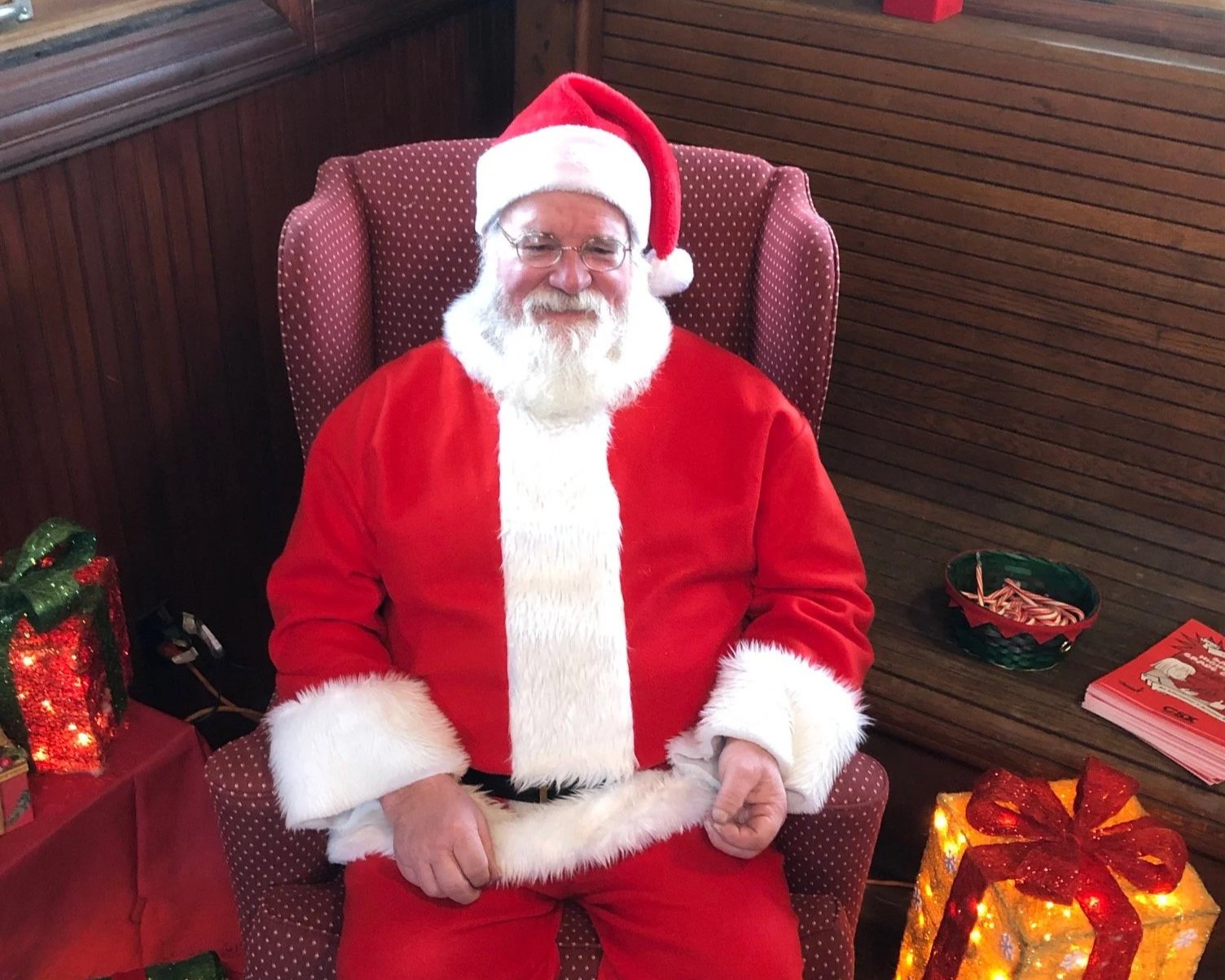 Santa at the Depot