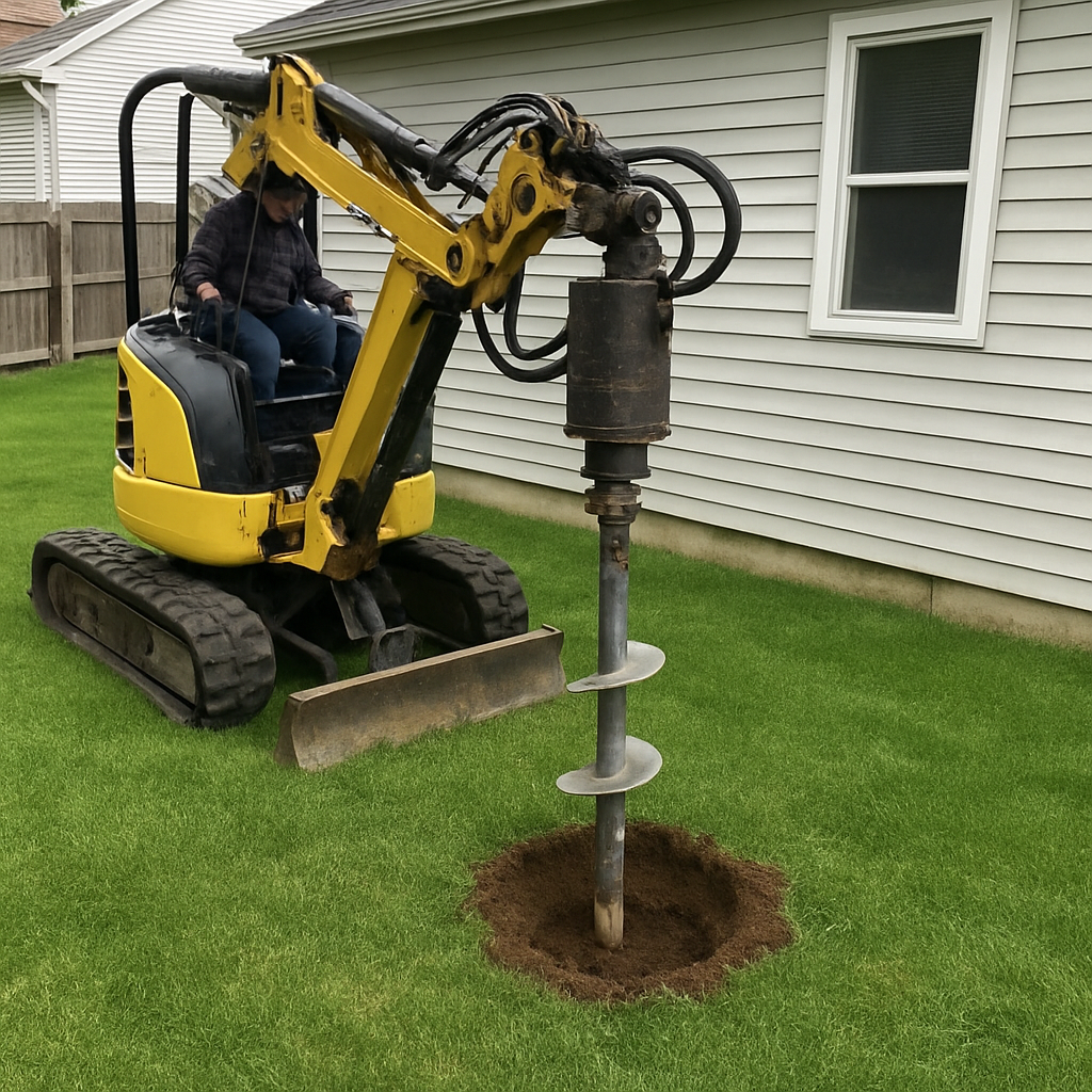Helical Pier installation