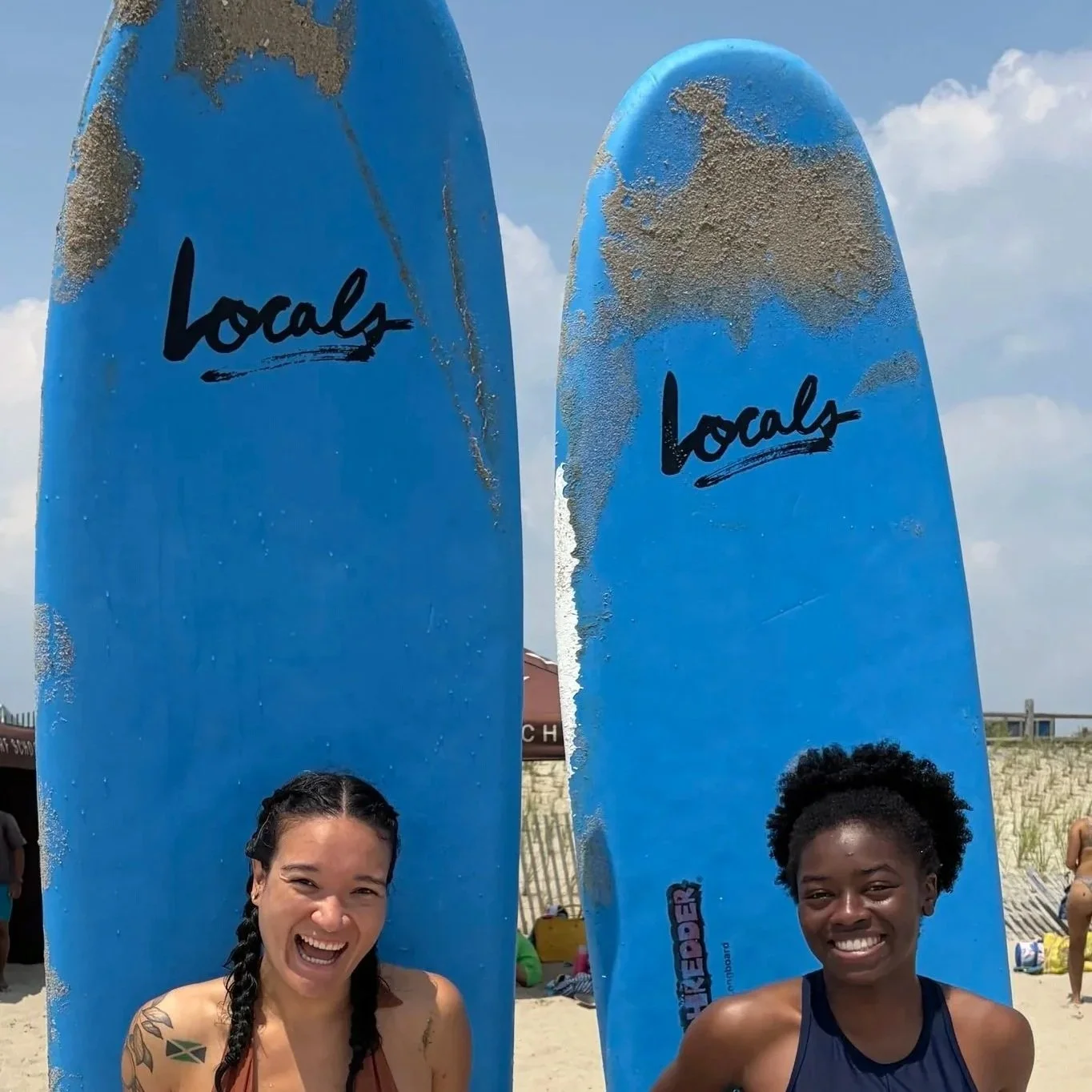My second surf lesson every! A graduation gift for my little cousin.