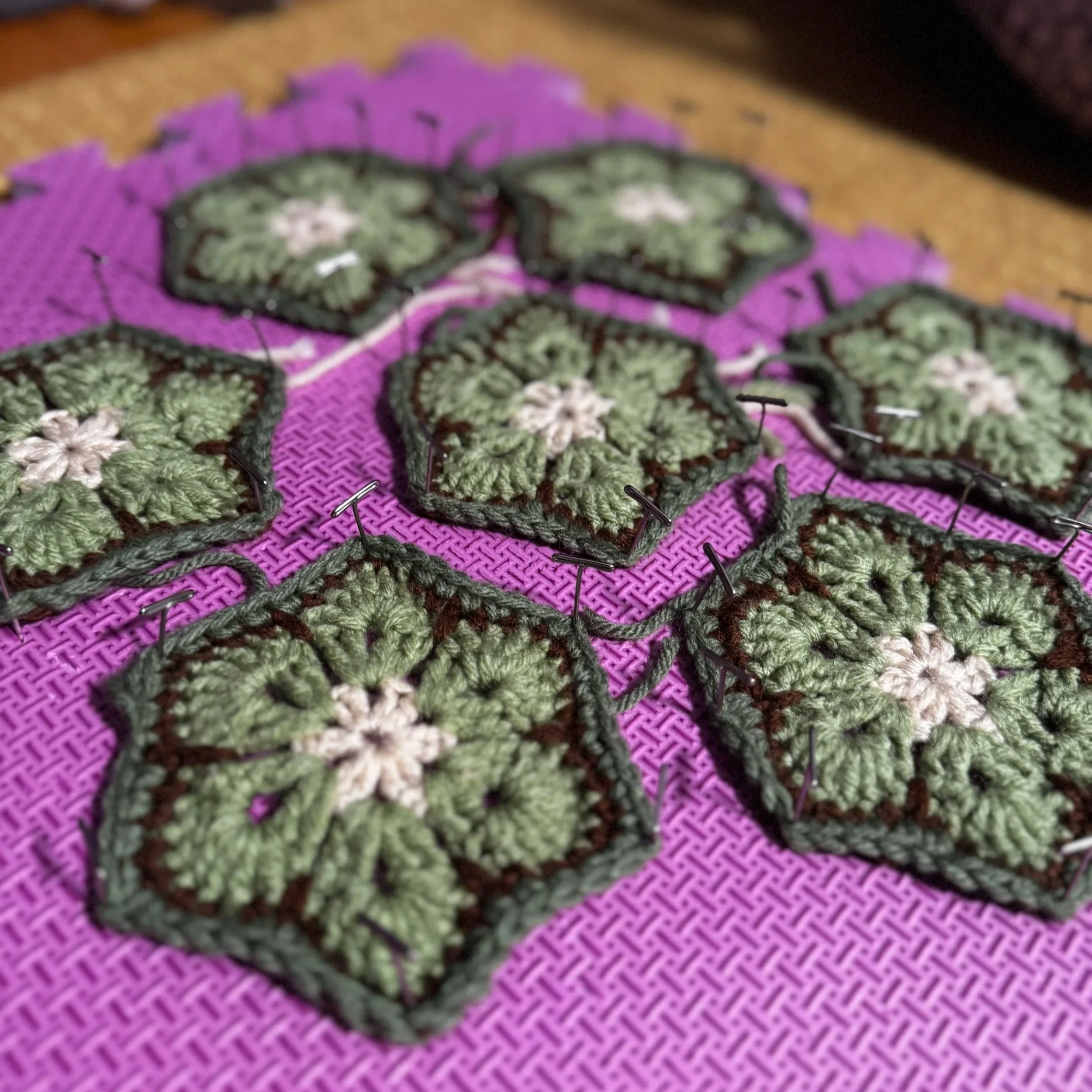 The beginnings of a turtle bookbag for my niece.