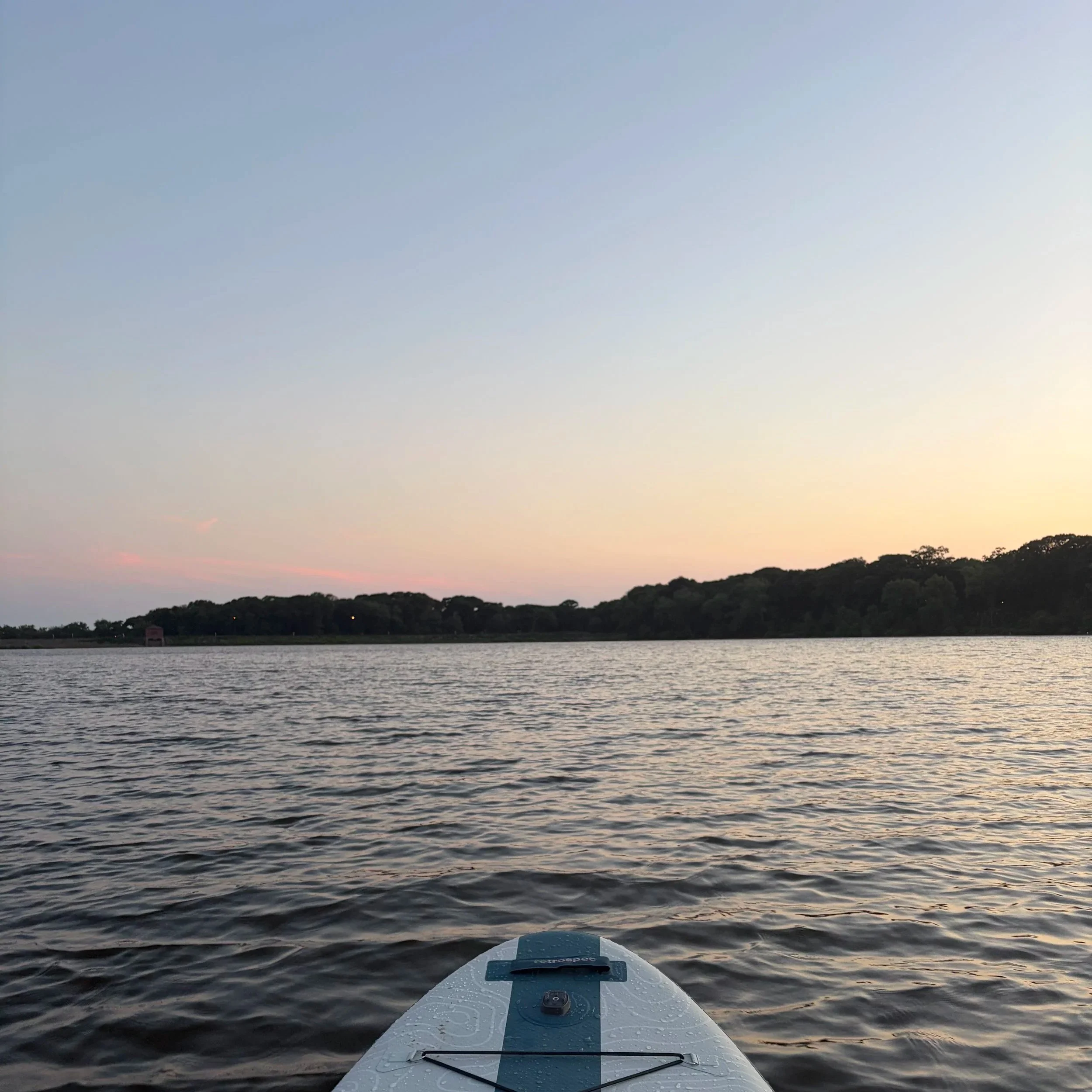 Paddle boarding on the nearby lake is my all time favorite summer activity.