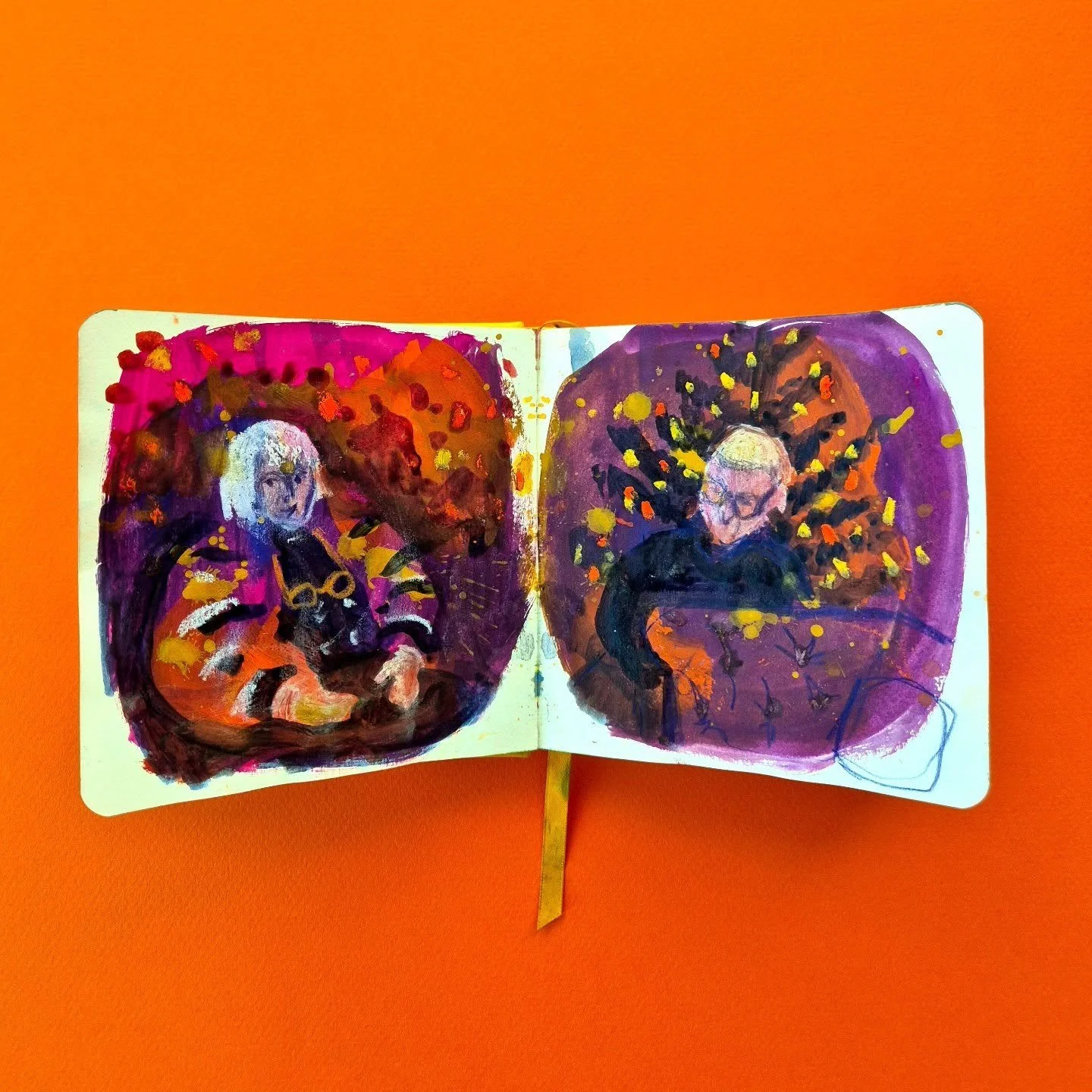 For the last year or so I've felt like I'd been stuck in a creative rut. I would only take an Indigo pencil out with me and everything I drew was monochrome. I felt afraid of colour and play. 

This autumn I pushed myself to create more...and inject 