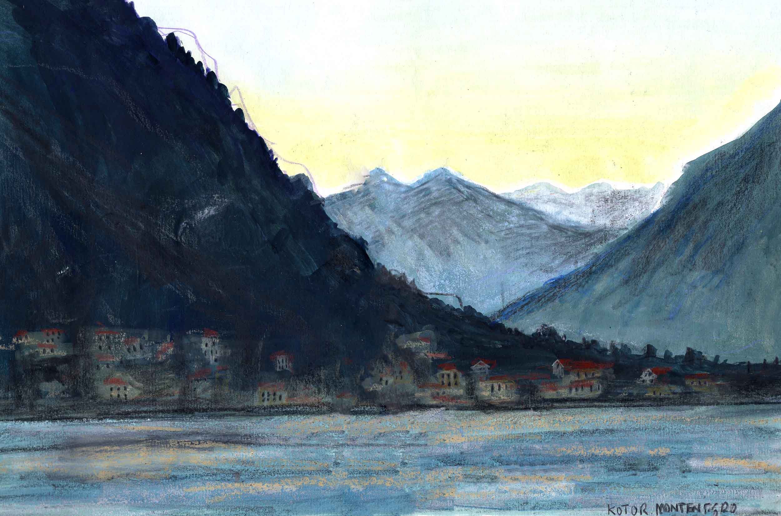 Kotor Montenegro travel illustration by ellie middleton.jpg