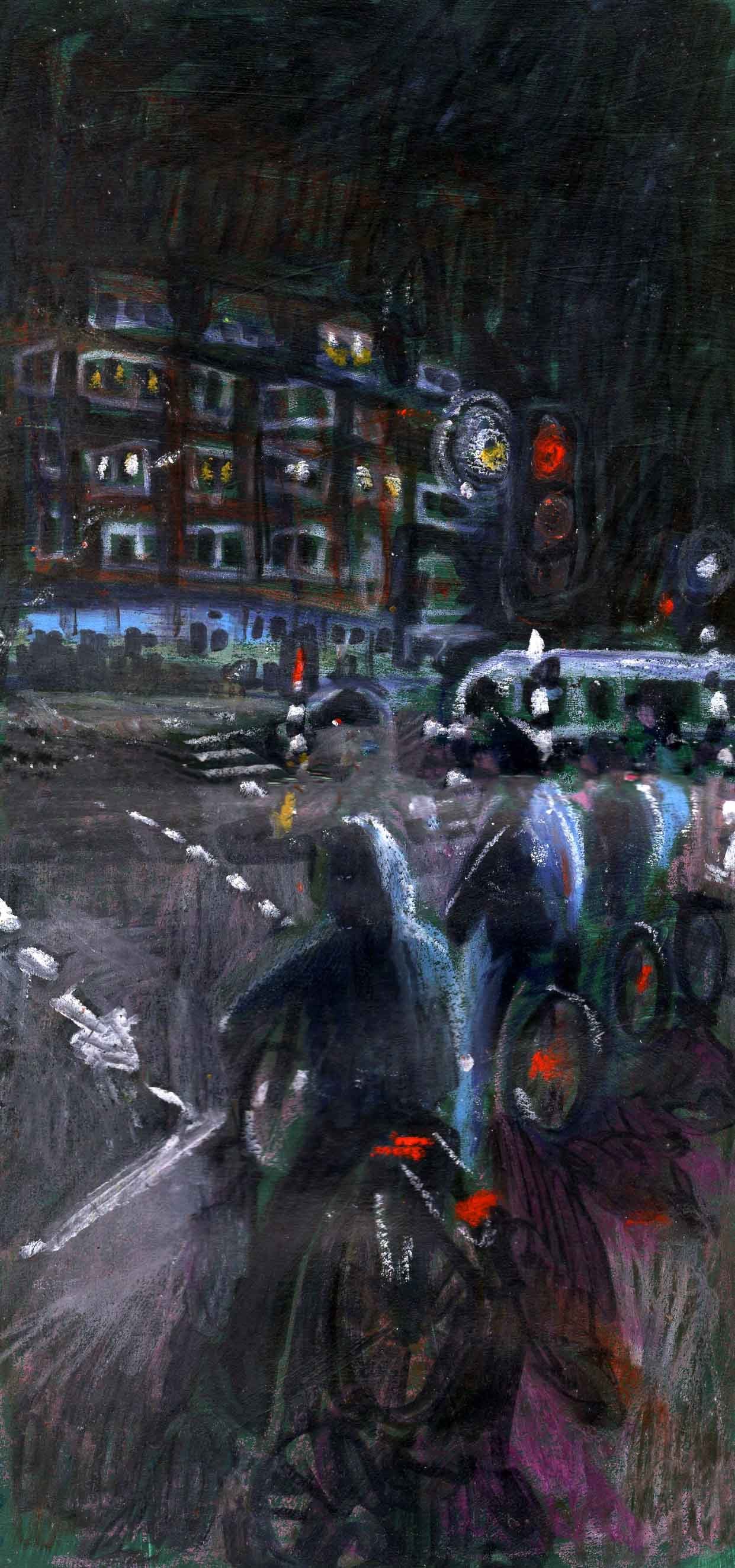 Amsterdam commuter street life illustration by ellie middleton.jpg