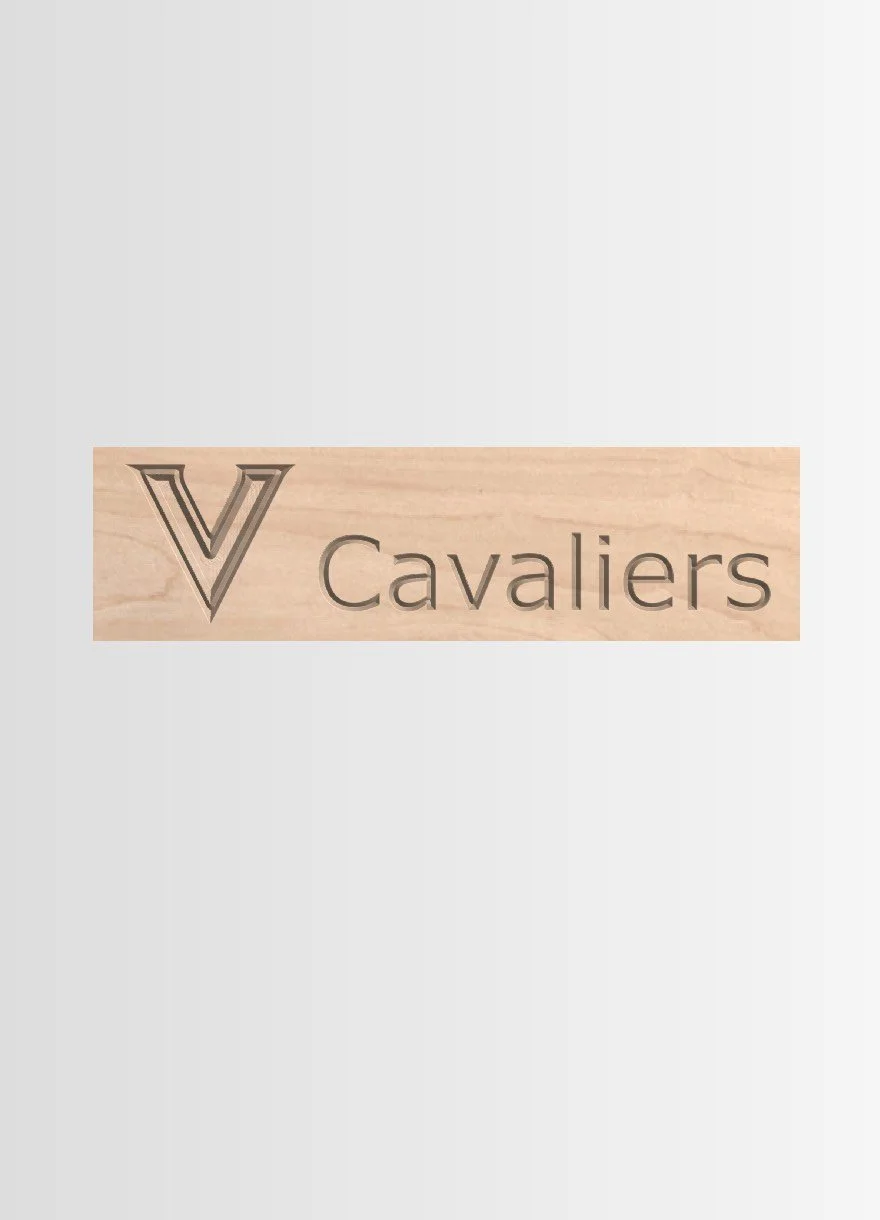 Apron engraving for Virginia Cavaliers