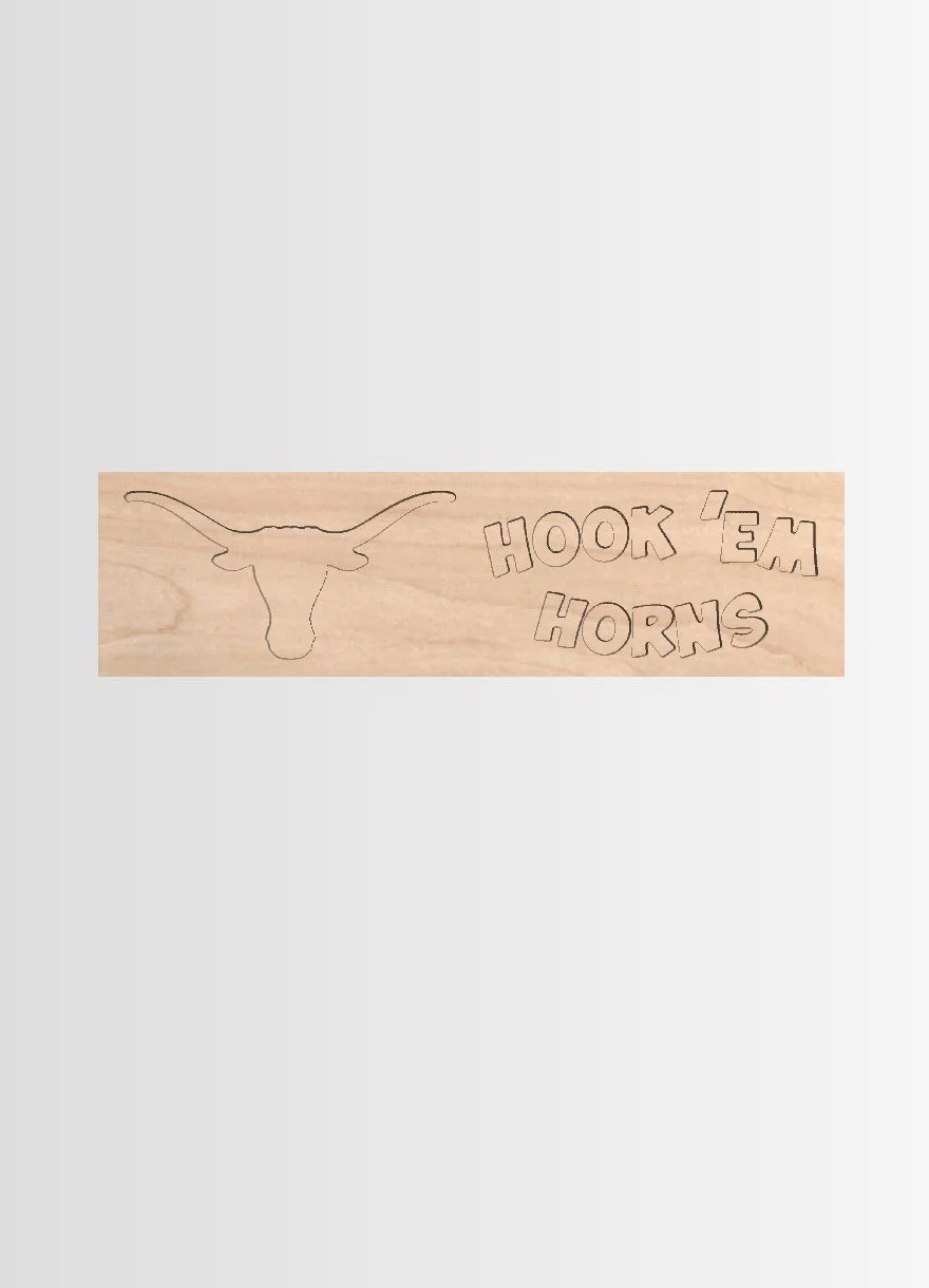 Apron engraving for Texas Longhorns
