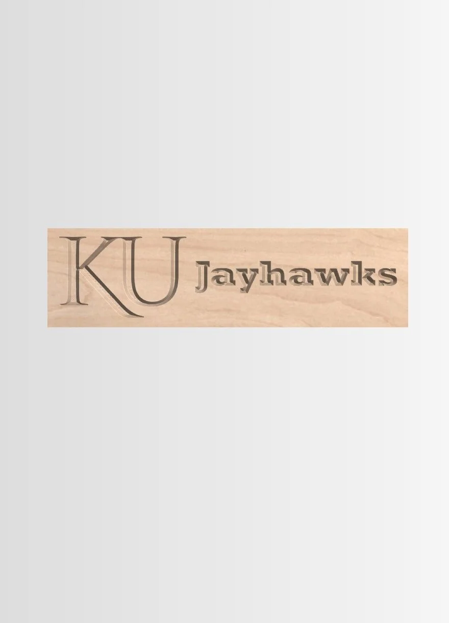 Apron engraving for Kansas Jayhawks