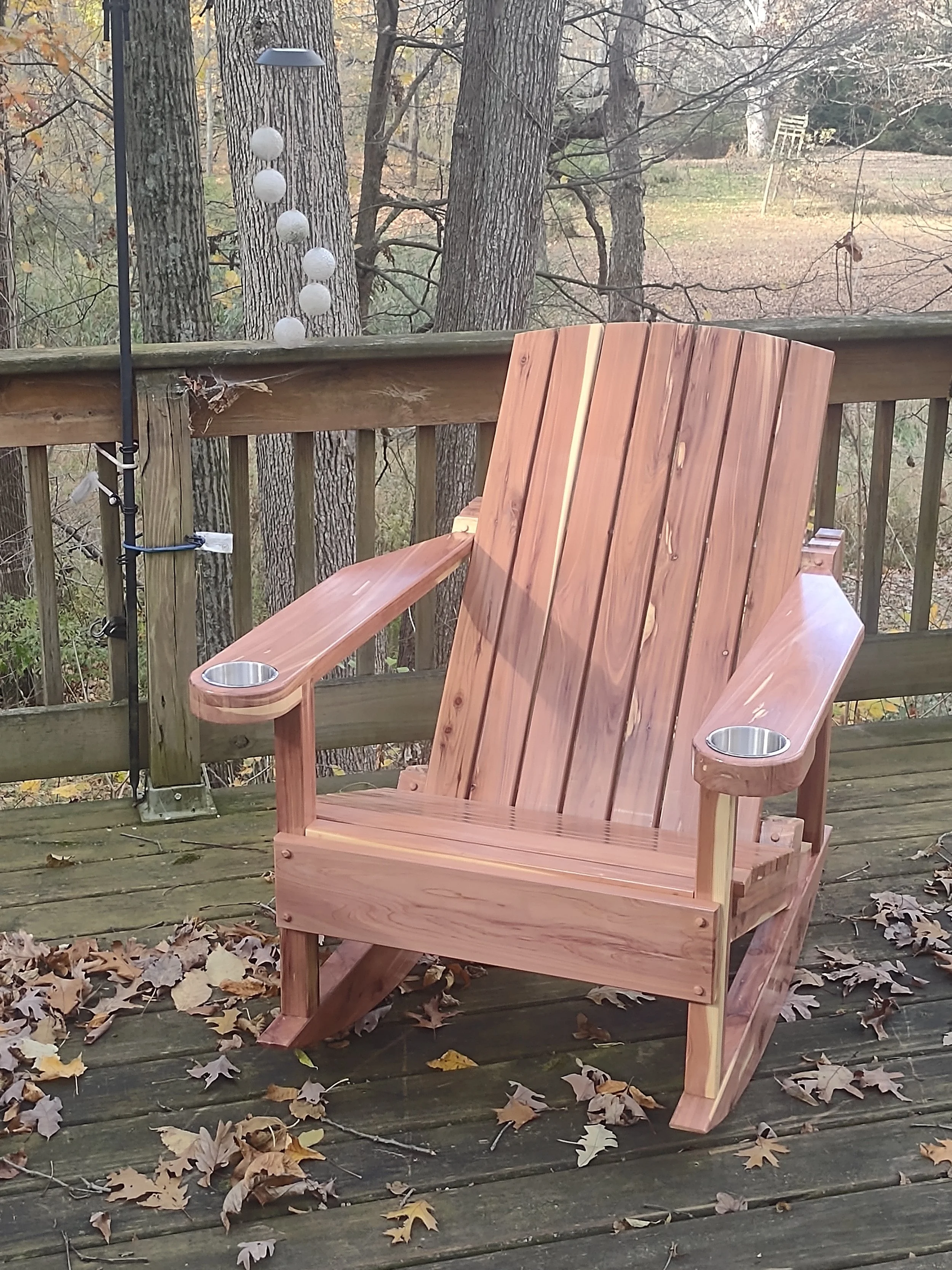 Rustic Adirondack Rocker