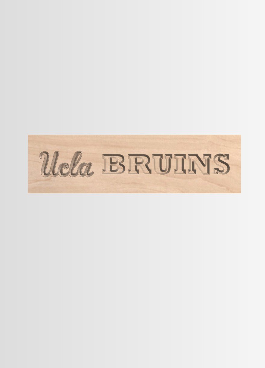 Apron engraving for UCLA Bruins