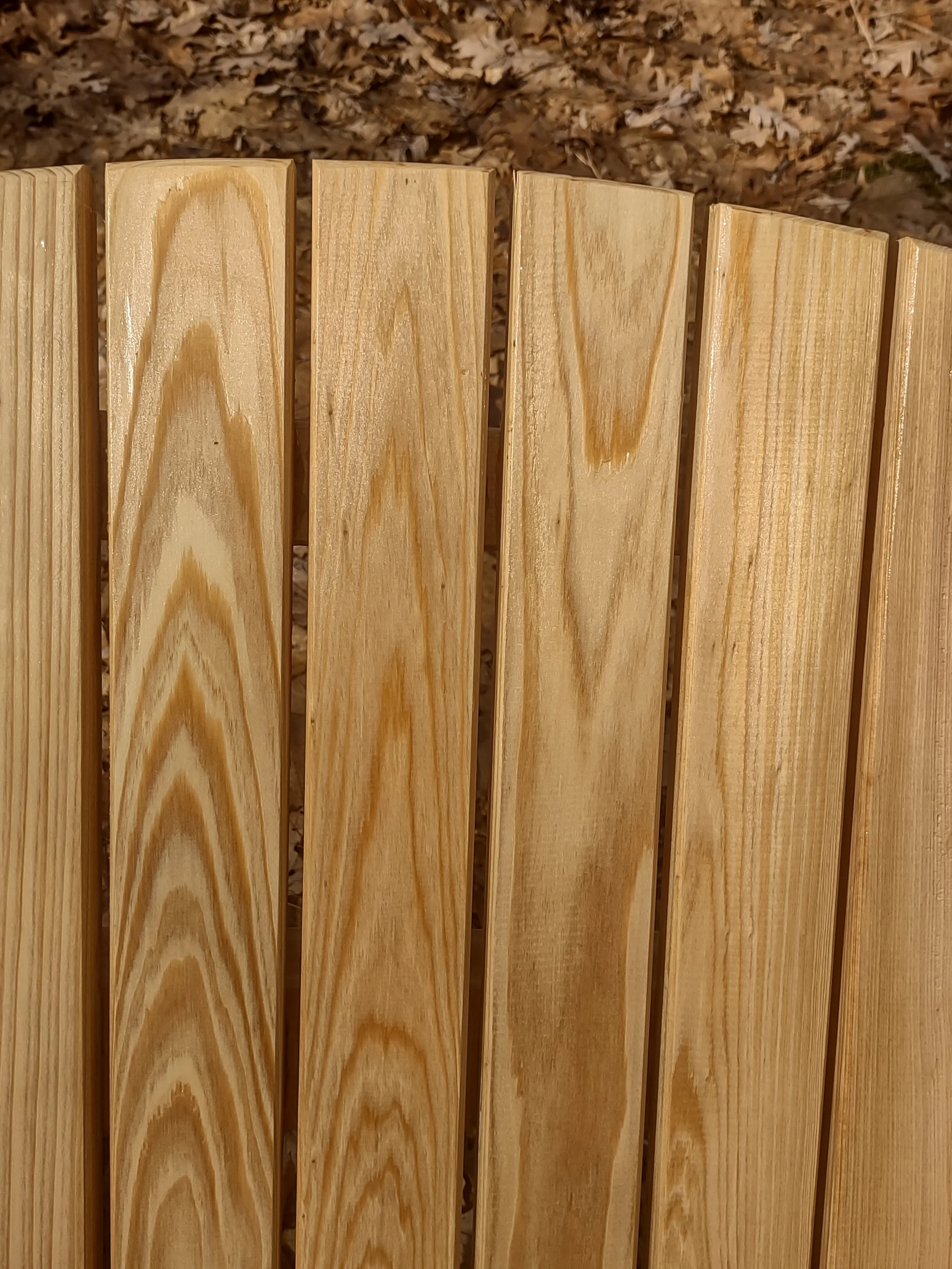 Closeup of durable rocker made with real Cypress